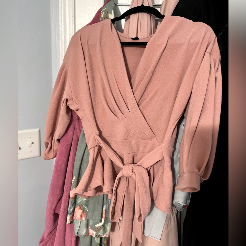 Shein Pink Blouse